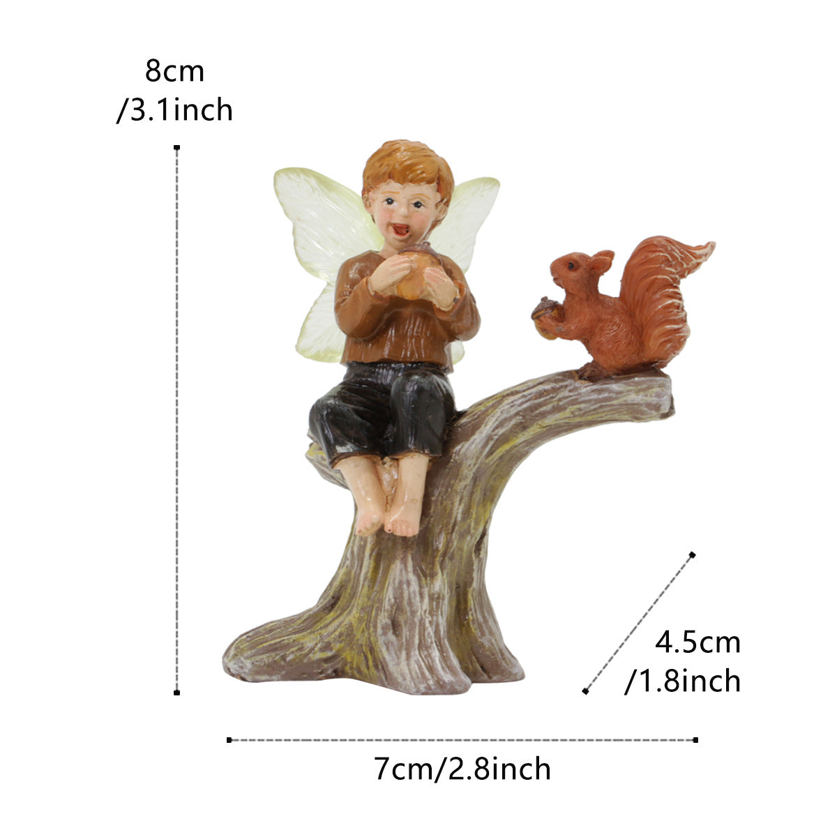 Craft Wooden Peg Accessories Elf Figurines for Home Decor - FARCENT & Squirrel Styles