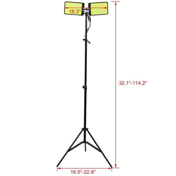 12000 Lumen LED Work Light with Stand, Waterproof Tripod Construction Light