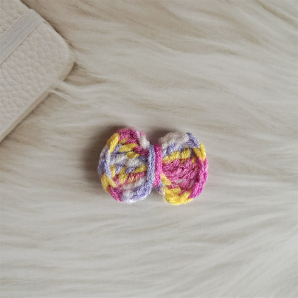 Wool Hair Bow Hairpin Handmade Hair Accessory for Women and Kids