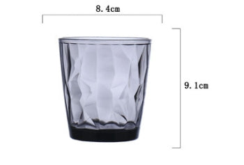 Acrylic Restaurant Tea Cup - Transparent Octagon Drinkware, Shatter-Resistant