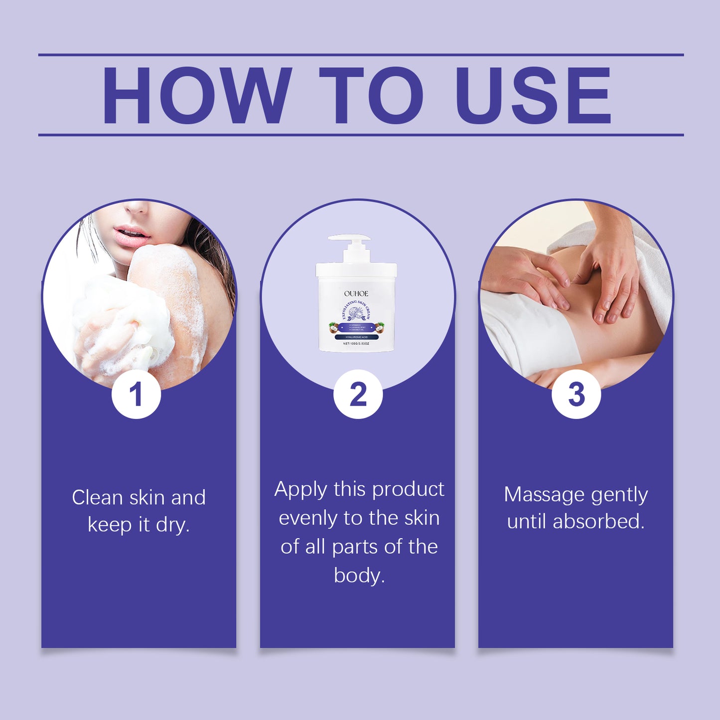 Coconut Oil Body Moisturizer with Hyaluronic Acid for Firming Skin