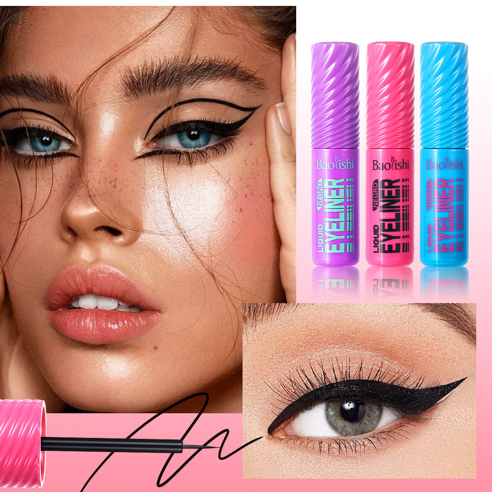 Waterproof Liquid Eyeliner Makeup Set with 3 Colors - Long-lasting, Dense Pigment