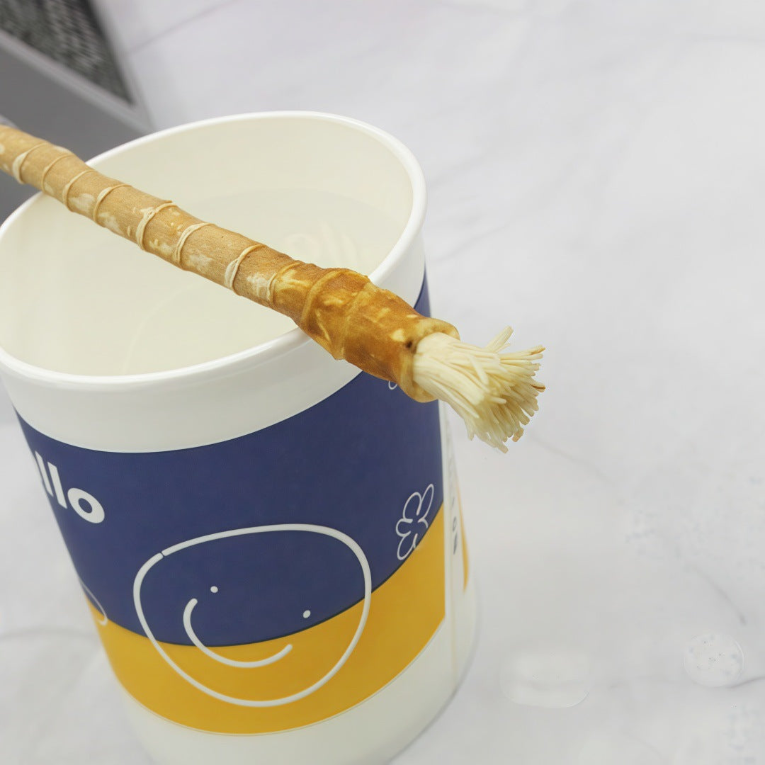 Natural Twig Fiber Toothbrush with White Miswak Toothpaste - Eco-Friendly Oral Care