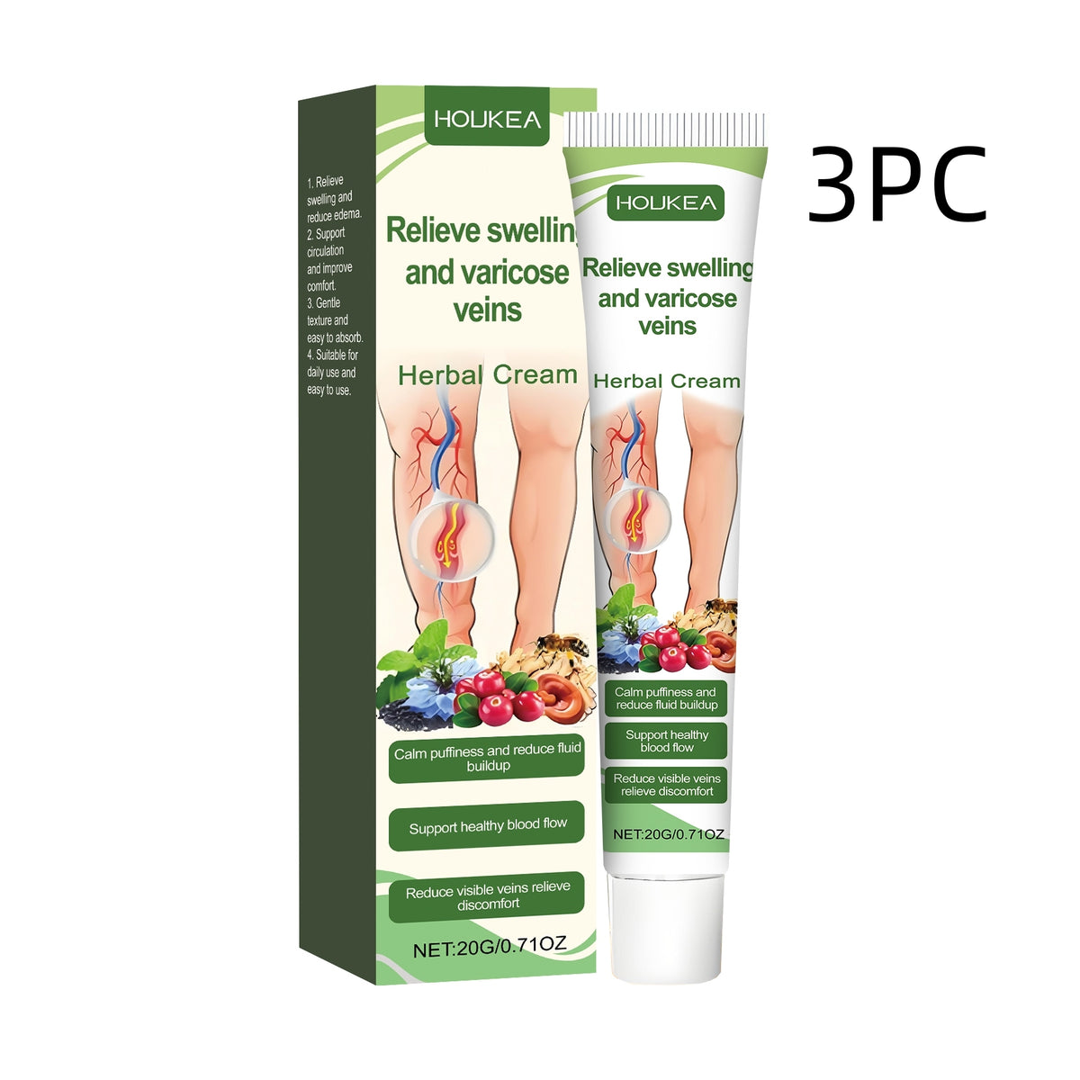 Leg Relief Cream Supports Circulation Improvement