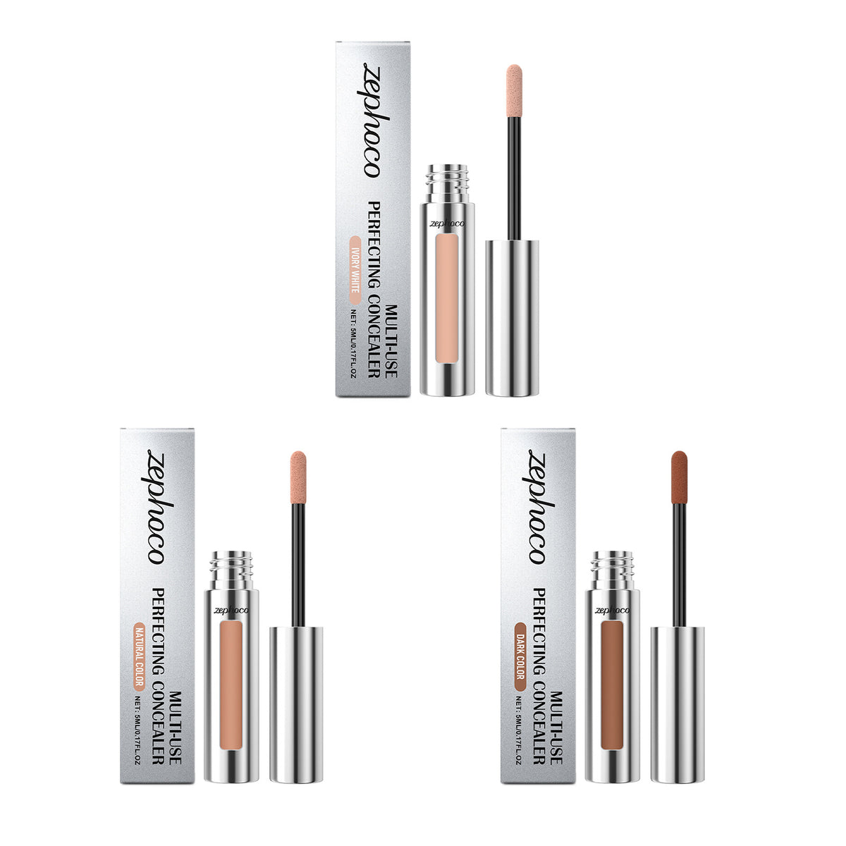 Lightweight Liquid Concealer for Brightening and Moisturizing - Multiple Colors