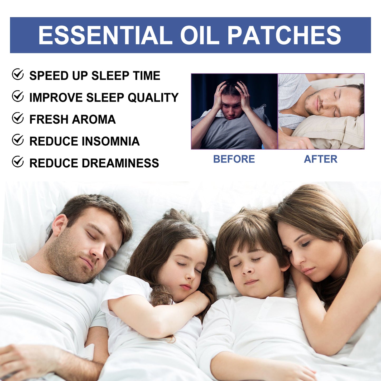 Relaxation Sleep Patches for Improved Rest & Insomnia Relief