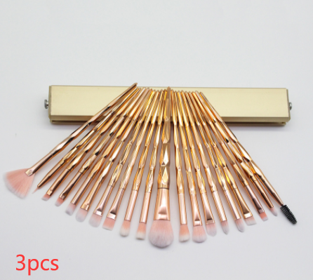 Colorful Makeup Brush Set with 20 Brushes | Cosmetic Tools for Face & Eyes