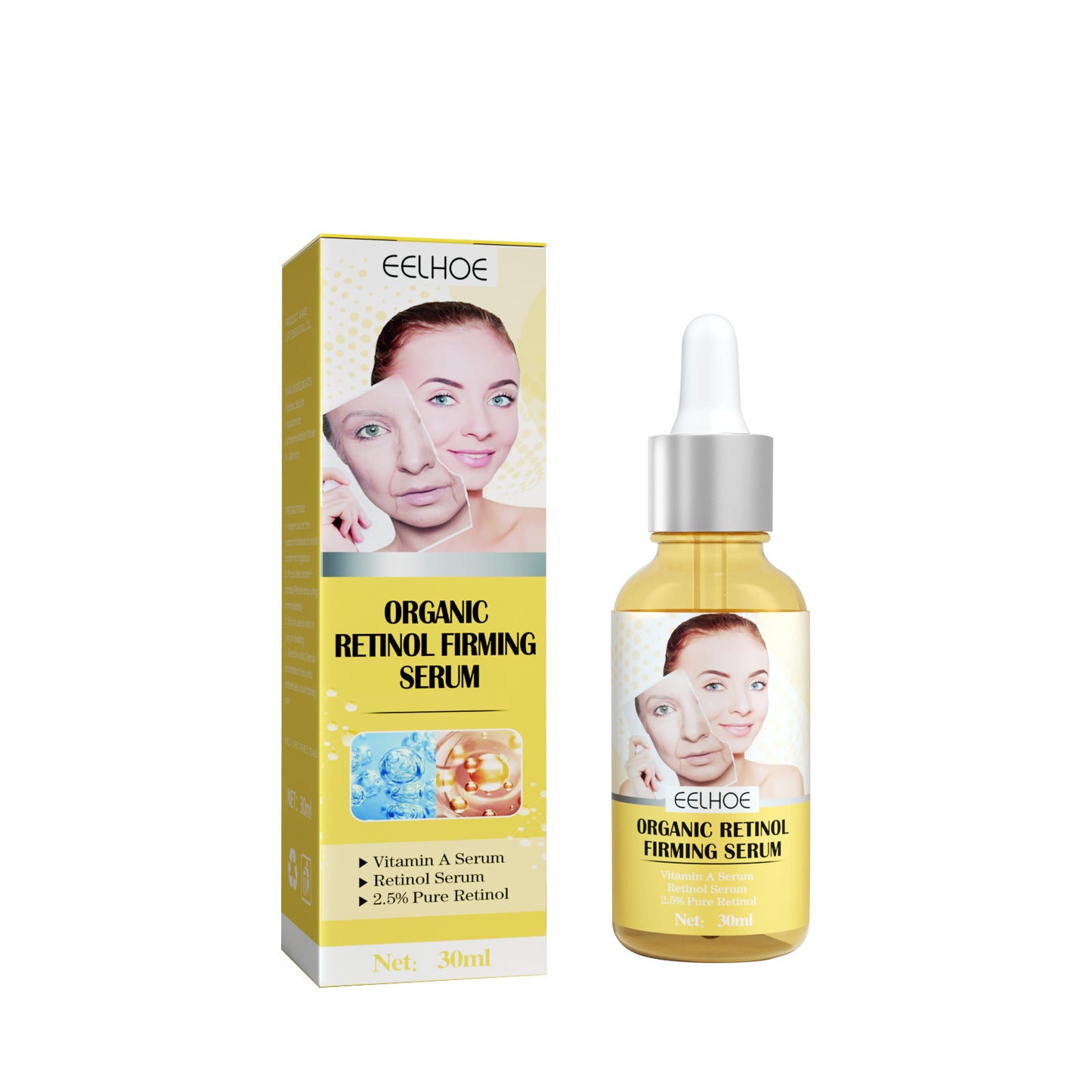 Retinol Firming Face Serum - Anti-Aging Hydrating Facial Essence (30ml)
