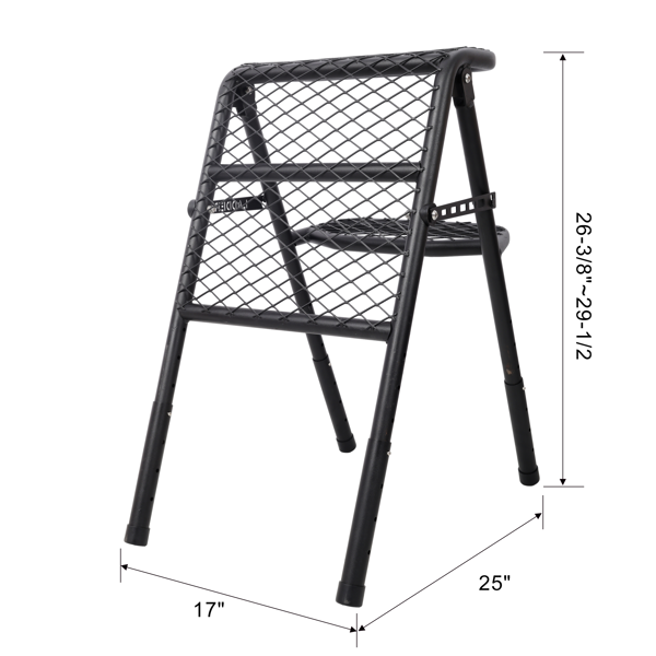 Foldable SUV Tire Ladder - Adjustable Vehicle Access Step for Truck & Offroad