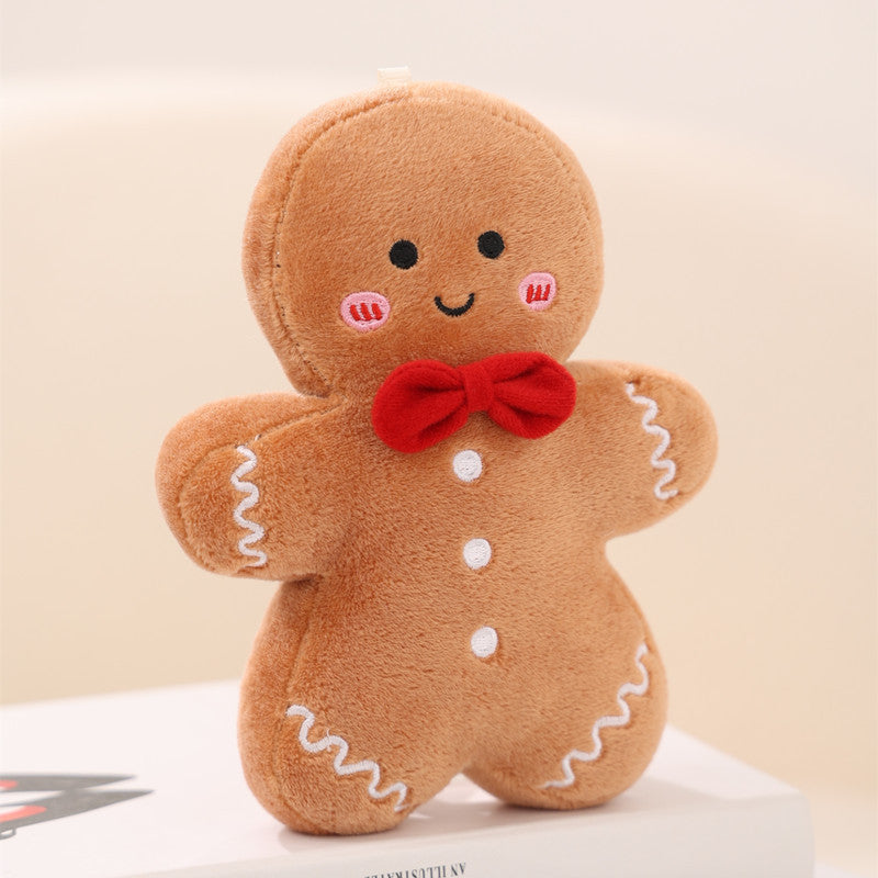 Christmas Gingerbread Man Pillow Set - Holiday Tree Cushion & Decor