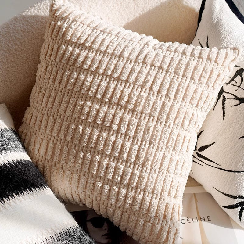 Modern Black and White Decorative Throw Pillow Cover Set - Various Styles and Sizes