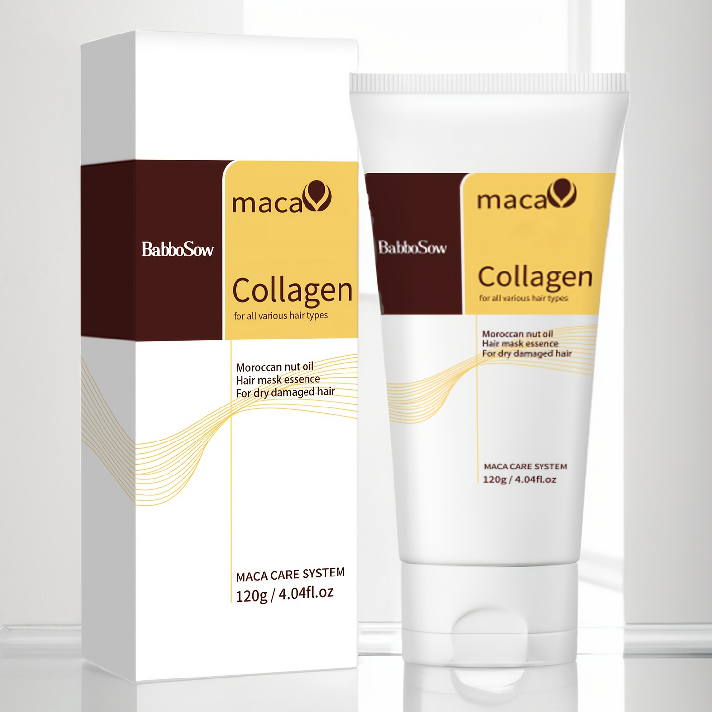 Collagen Hair Mask for Deep Repair - 240mL Hydrating & Anti-Frizz Treatment