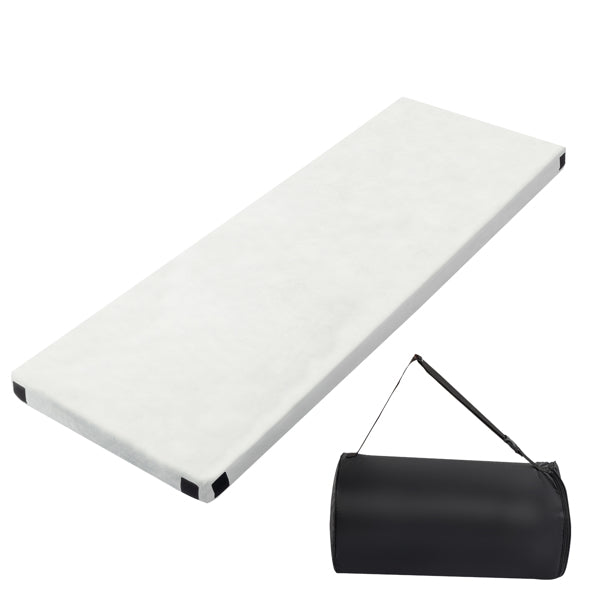 Memory Foam Camping Mattress - Plush Sleeping Pad - Gray