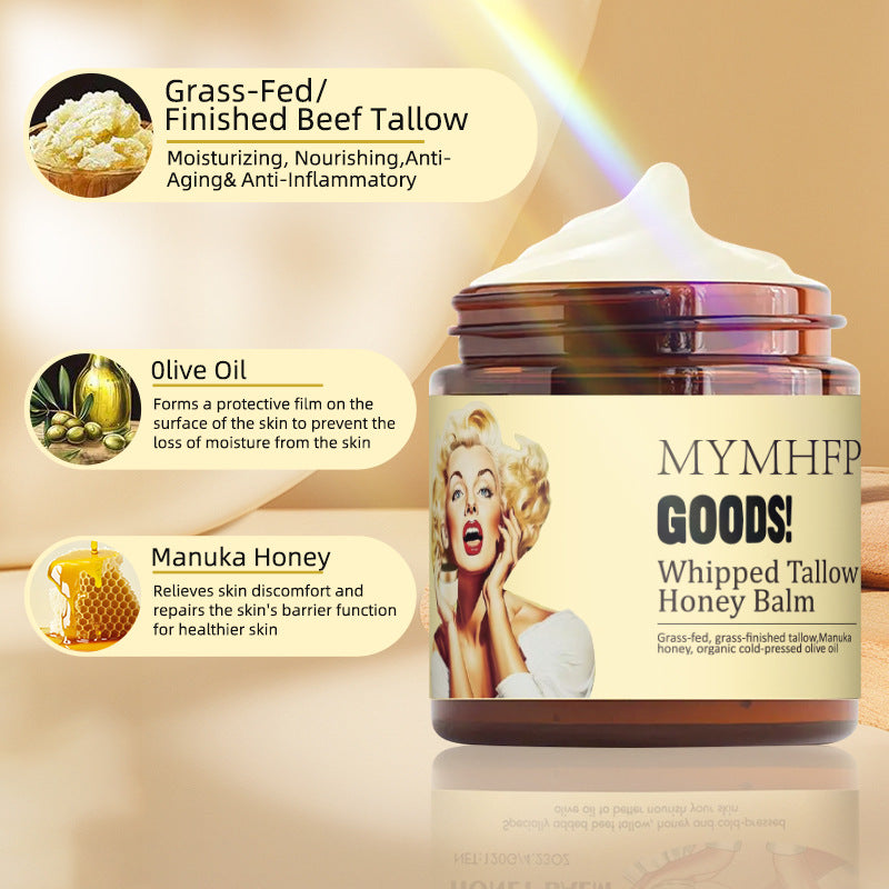 Moisturizing Cream for Skin Hydration - Cow Fat Honey 120g