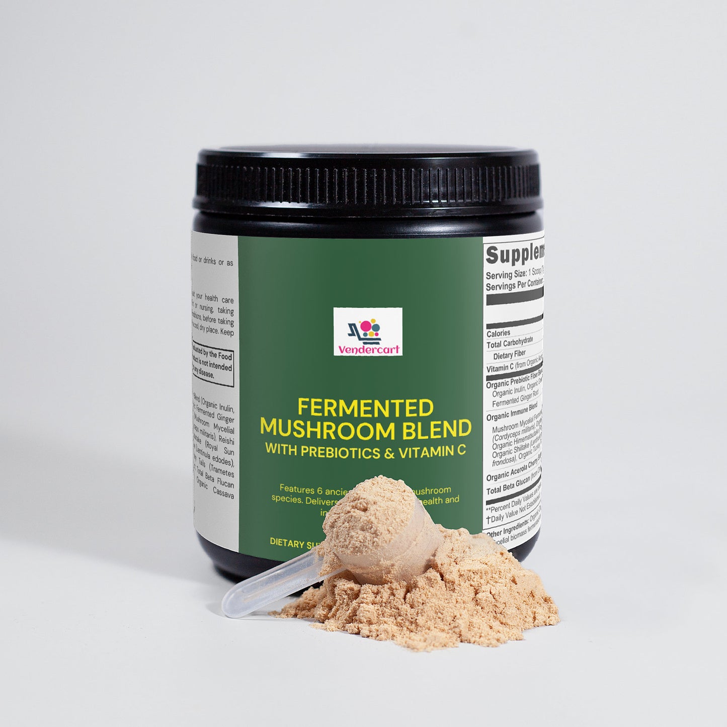 Fermented Mushroom Blend Supplement for Immune & Gut Health Support