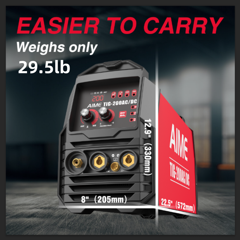 200A Dual Voltage TIG Welder with LCD Display, MMA & Plasma Cutting