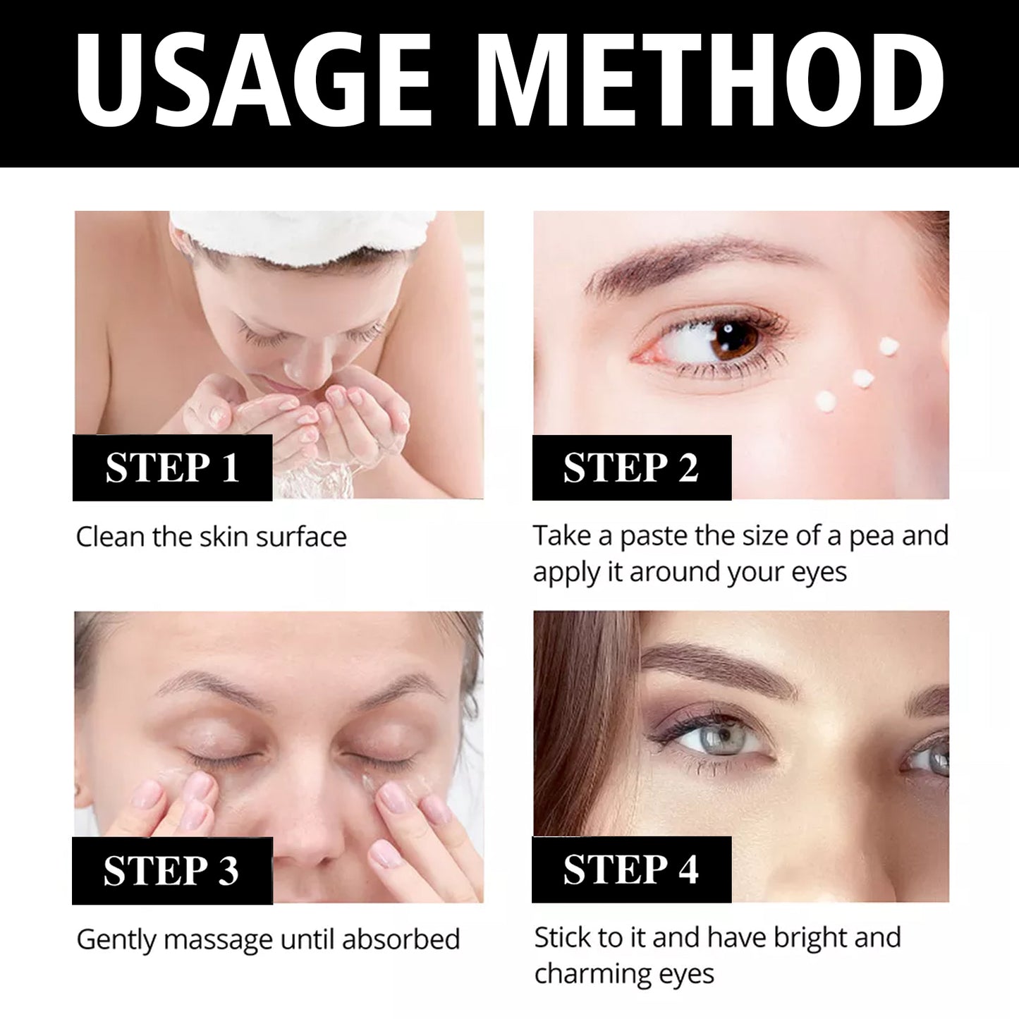 Firming Eye Cream with Hyaluronic Acid - Anti-Aging & Wrinkle Reduction