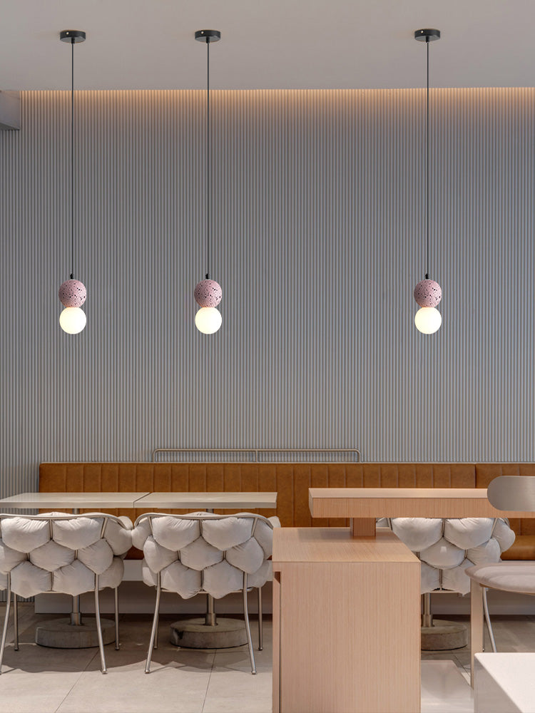 Nordic Resin Chandelier for Home & Cafe Decor - Creative Pendant Lamp
