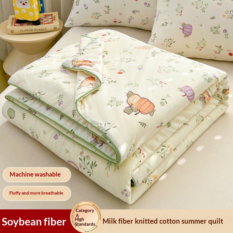 Children's Cartoon-Printed Summer Cooling Air Conditioner Blanket - Multiple Sizes & Patterns