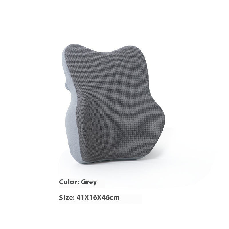 Lumbar Support Pillow Seat Back Waist Cushion Memory Foam for Home & Office