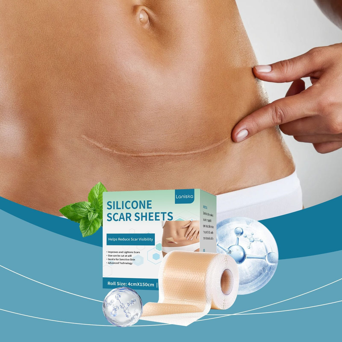 Silicone Scar Sheets - Gentle Care Patches