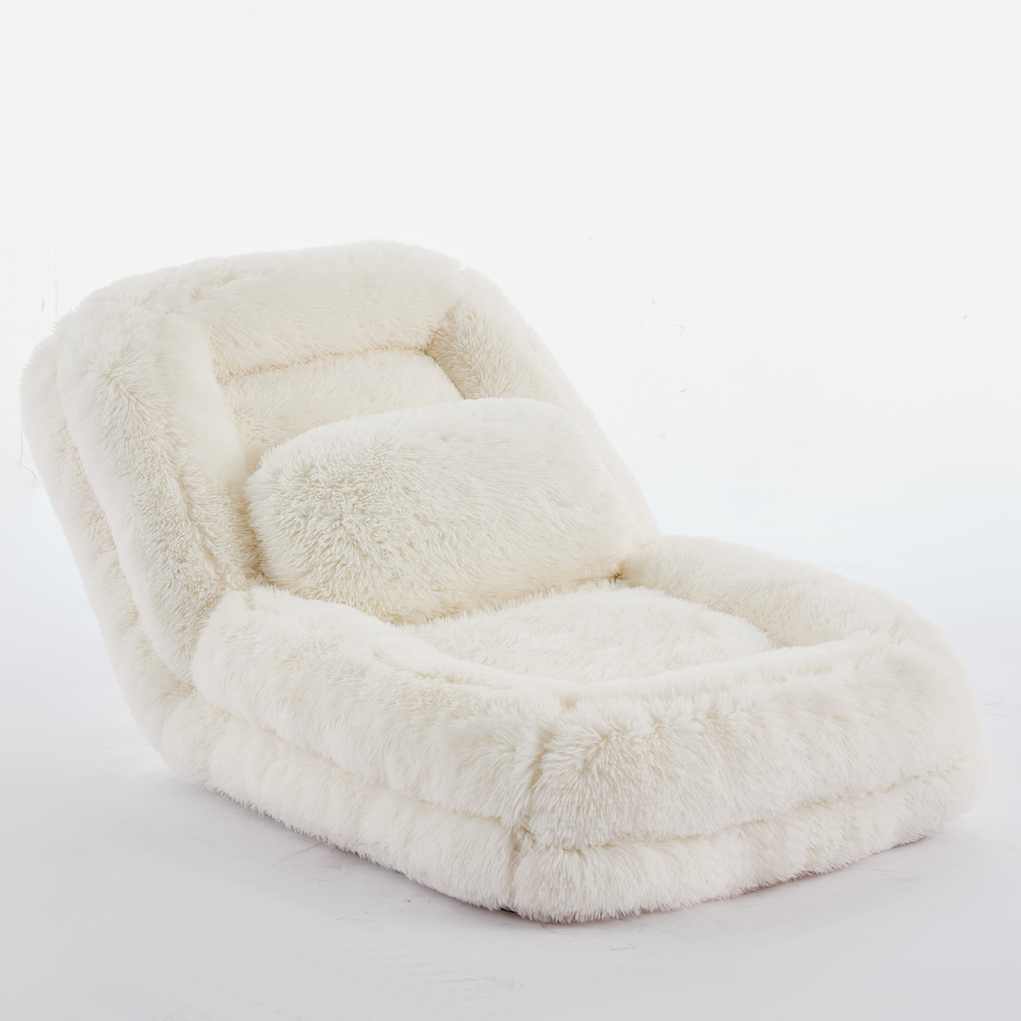 5-Position Adjustable Human Dog Bed & Lazy Sofa - Beige