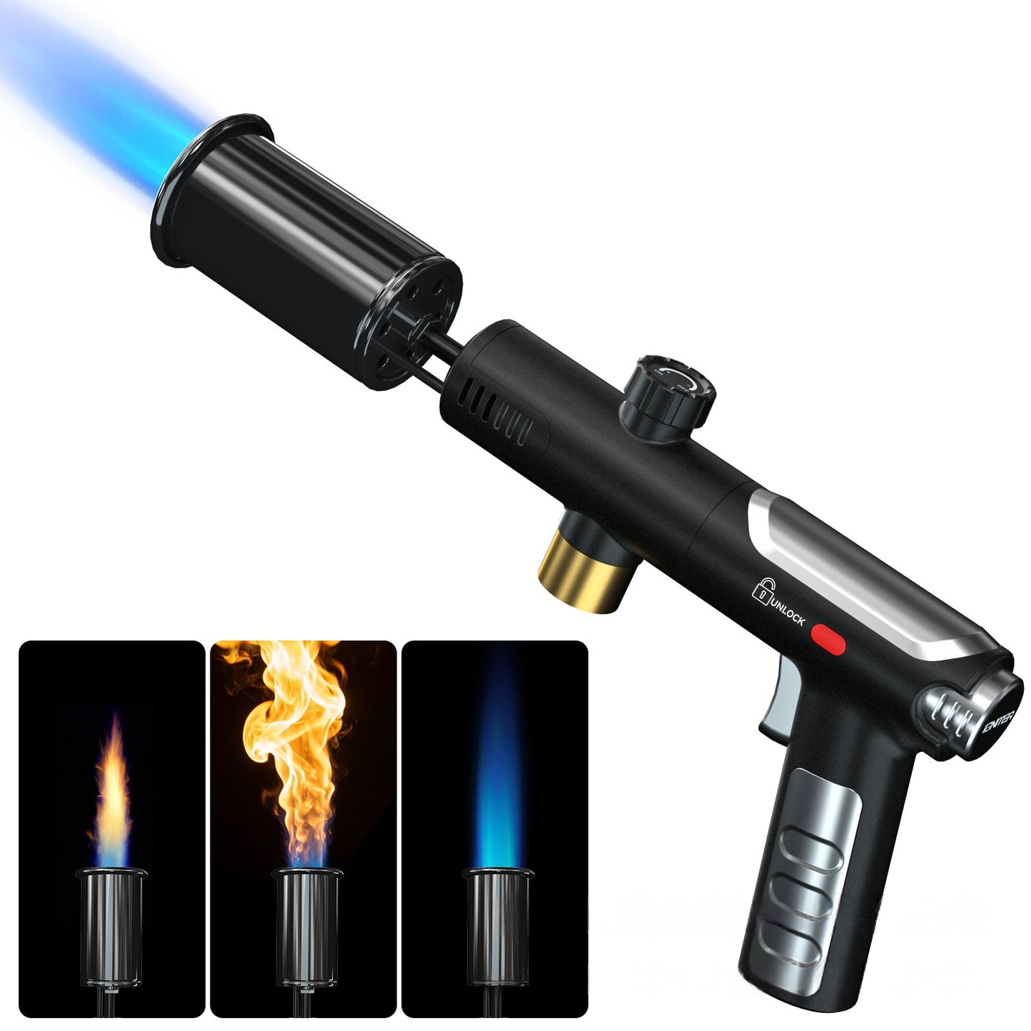 Portable Kitchen Blowtorch - Adjustable Flame Weeding Igniter