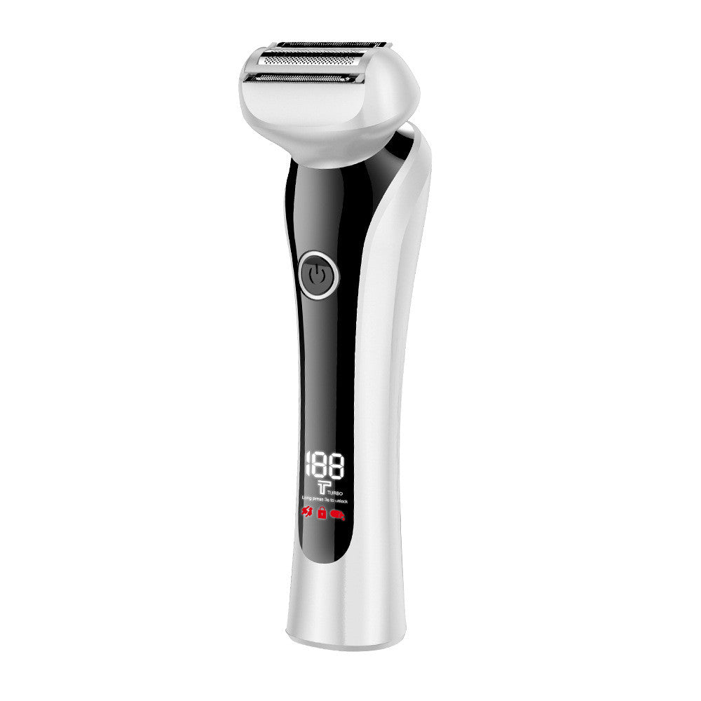 Women's Electric Hair Removal Shaver - USB Rechargeable, White