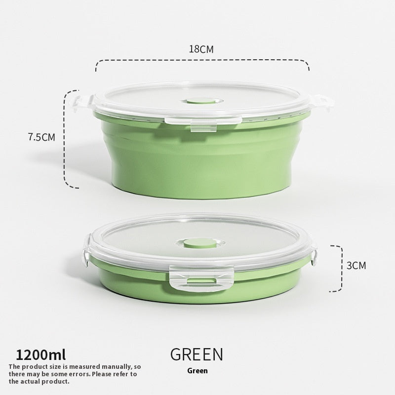 Outdoor Silicone Folding Lunch Box Set - Reusable Food Storage Container