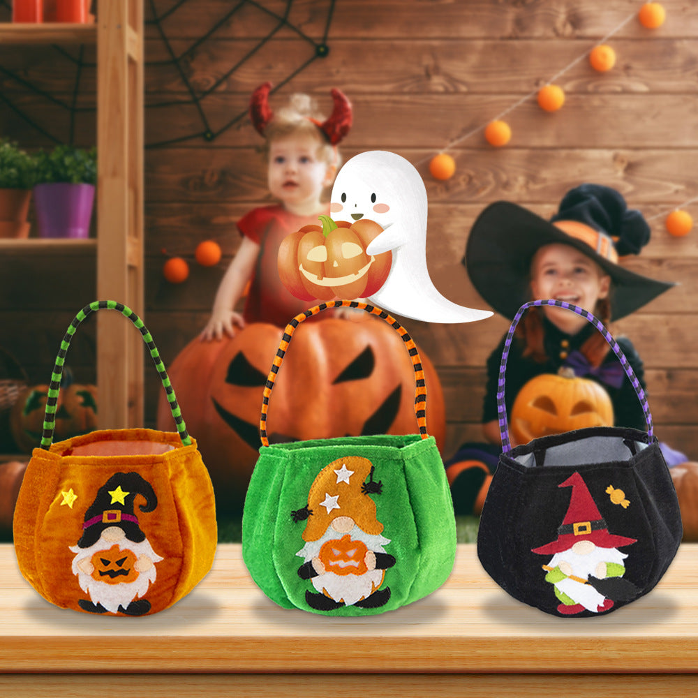 Halloween Cartoon Forest Man Candy Bag Set for Festive Parties