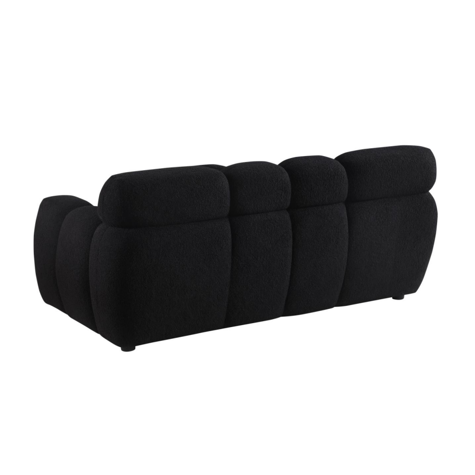 Beige Boucle 2-Seater Sofa - Medium-Soft Seating