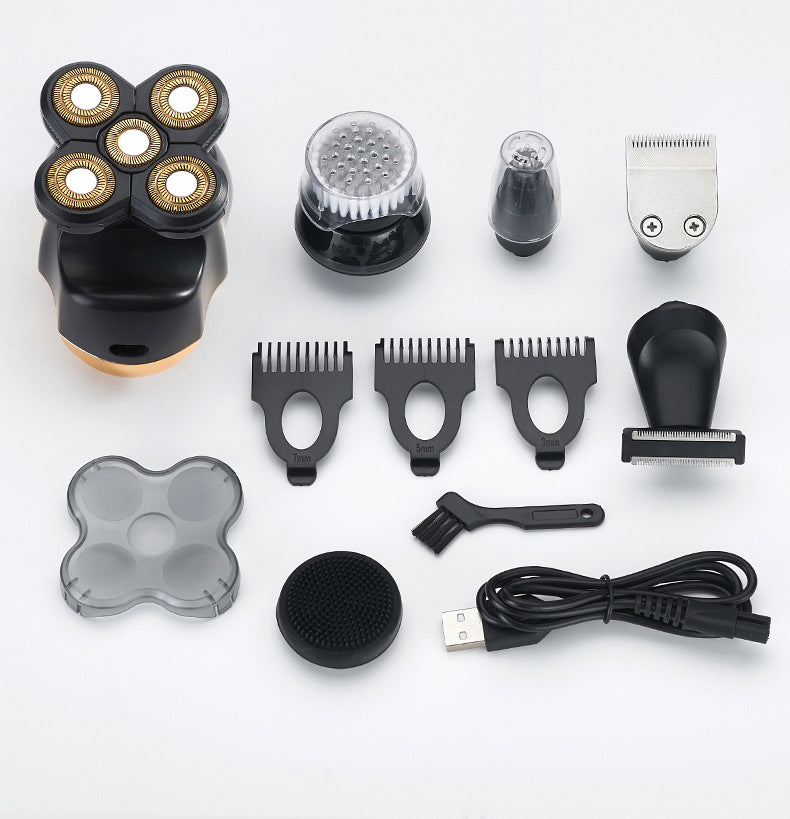 6-in-1 Rechargeable Electric Razor & Grooming Kit