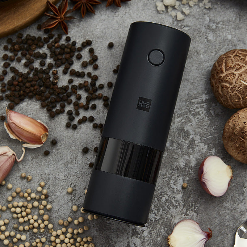 Electric Pepper and Salt Grinder Set - Adjustable Ceramic Seasoning Mill