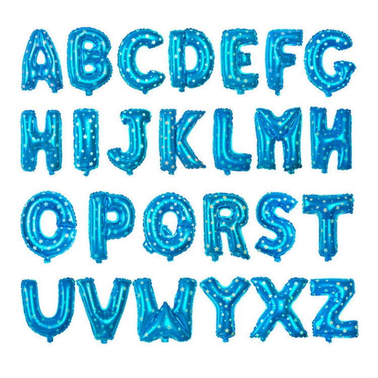 16-Inch Alphabet Aluminum Balloon for Birthday Party Decorations