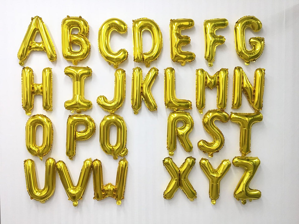 16-Inch Alphabet Aluminum Balloon for Birthday Party Decorations