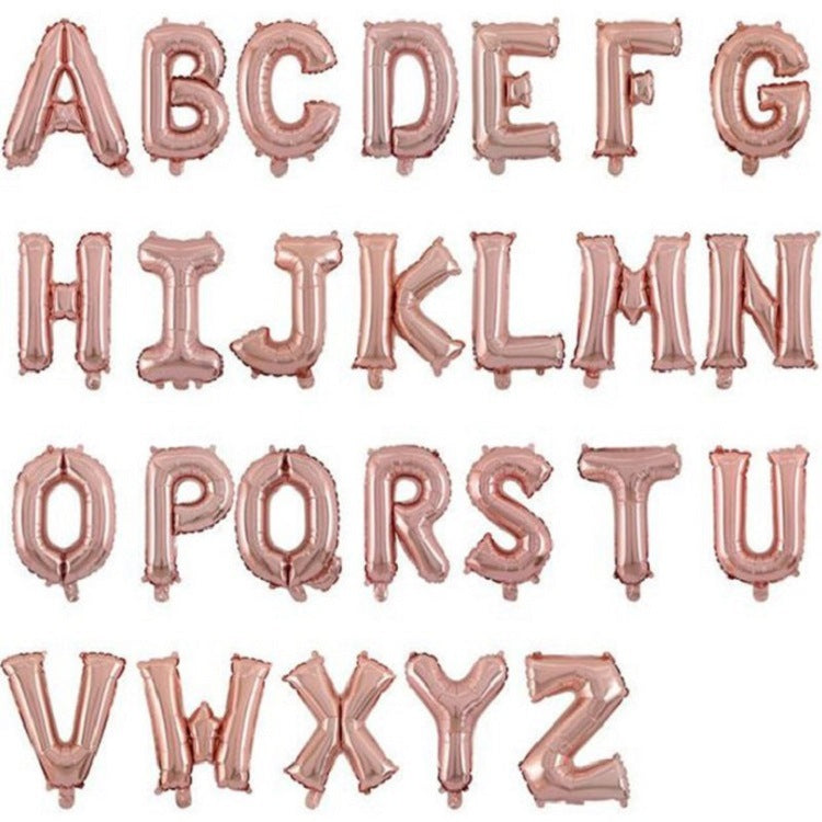 16-Inch Alphabet Aluminum Balloon for Birthday Party Decorations
