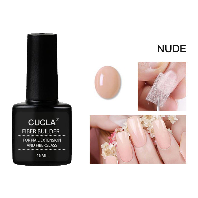 Nail Extension Fiber Glue Set - Liquid Gel & Fiber Sheets for Manicure, All Styles