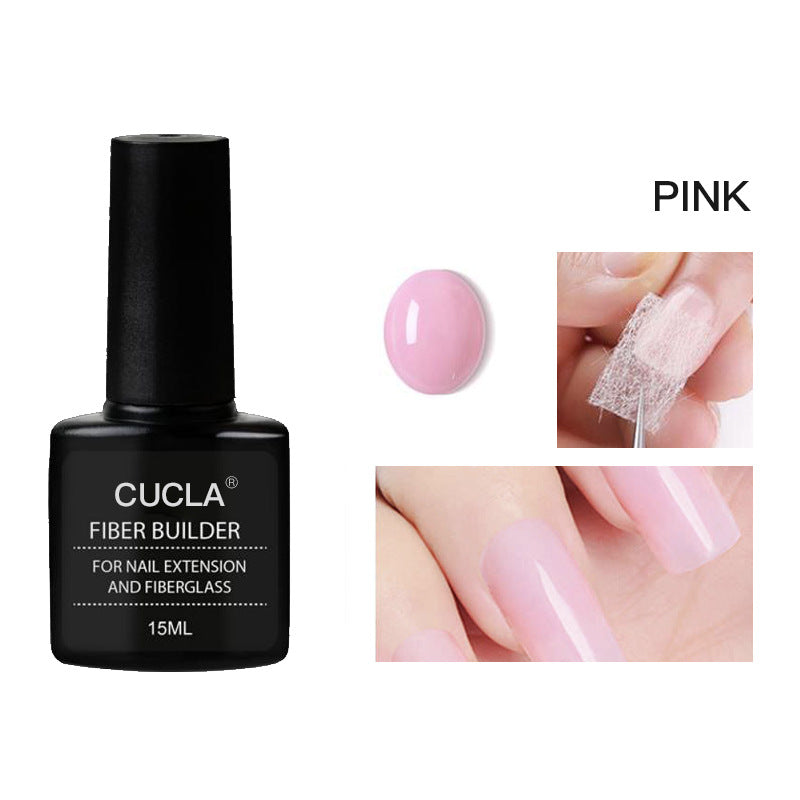 Nail Extension Fiber Glue Set - Liquid Gel & Fiber Sheets for Manicure, All Styles