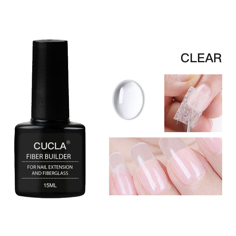 Nail Extension Fiber Glue Set - Liquid Gel & Fiber Sheets for Manicure, All Styles