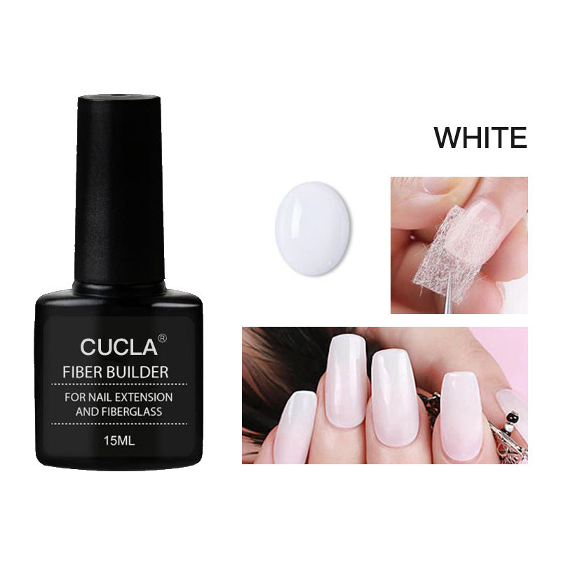 Nail Extension Fiber Glue Set - Liquid Gel & Fiber Sheets for Manicure, All Styles