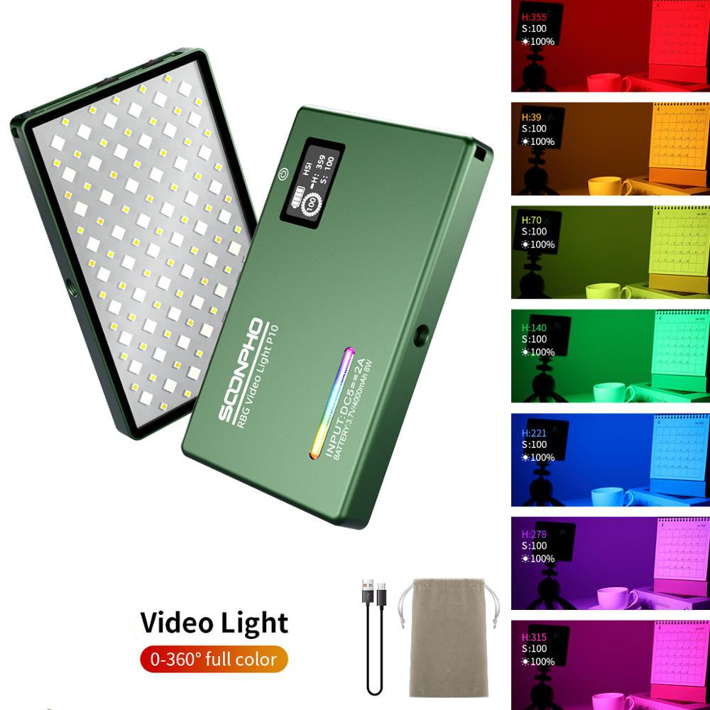 Full Color Pocket Photography Fill Light with Battery for Camera & Studio Use