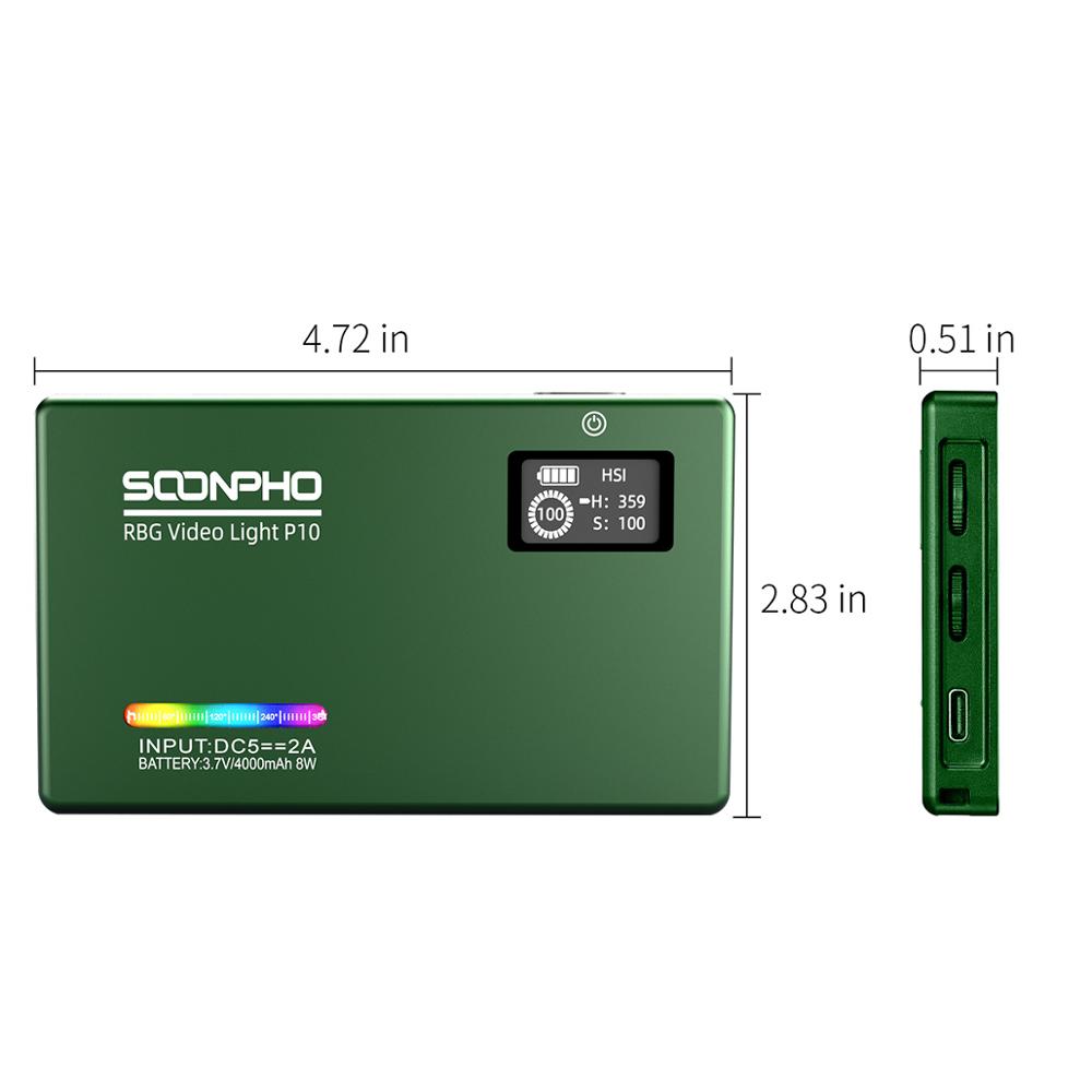Full Color Pocket Photography Fill Light with Battery for Camera & Studio Use