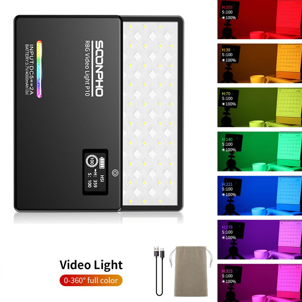 Full Color Pocket Photography Fill Light with Battery for Camera & Studio Use