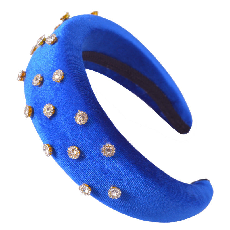 Diamond-Studded Flannel Headband