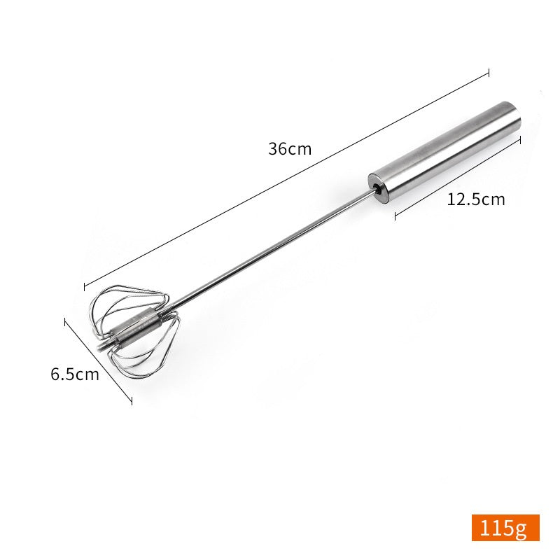 Stainless Steel Egg Beater Handheld Kitchen Tool - Semi Automatic, Easy to Use