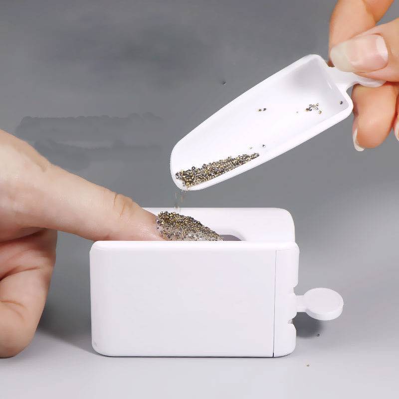 Manicure Powder Recycling Box with Dual Trays - Nail Art & Dipping Powder Tool