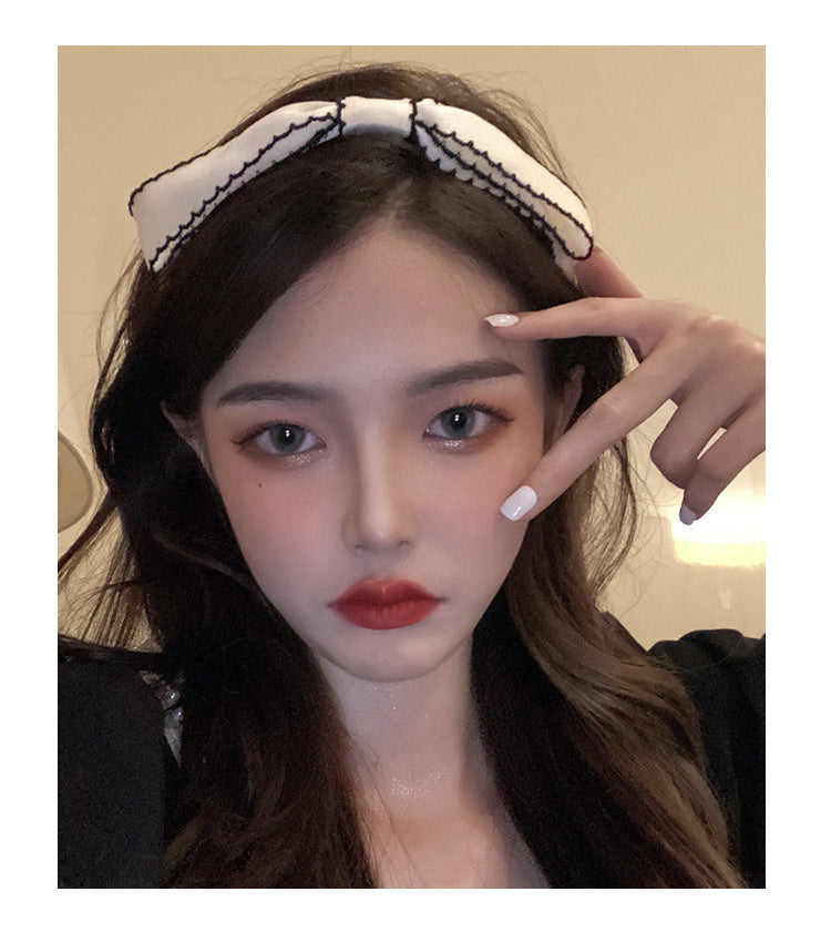 Simple Bow Hairpin Hair Accessory - Handmade Cloth Style for Women