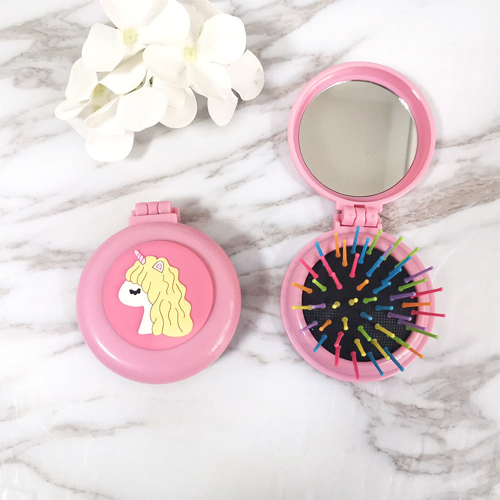 Unicorn Cartoon Animal Pattern Plastic Comb for Hair & Pet Grooming