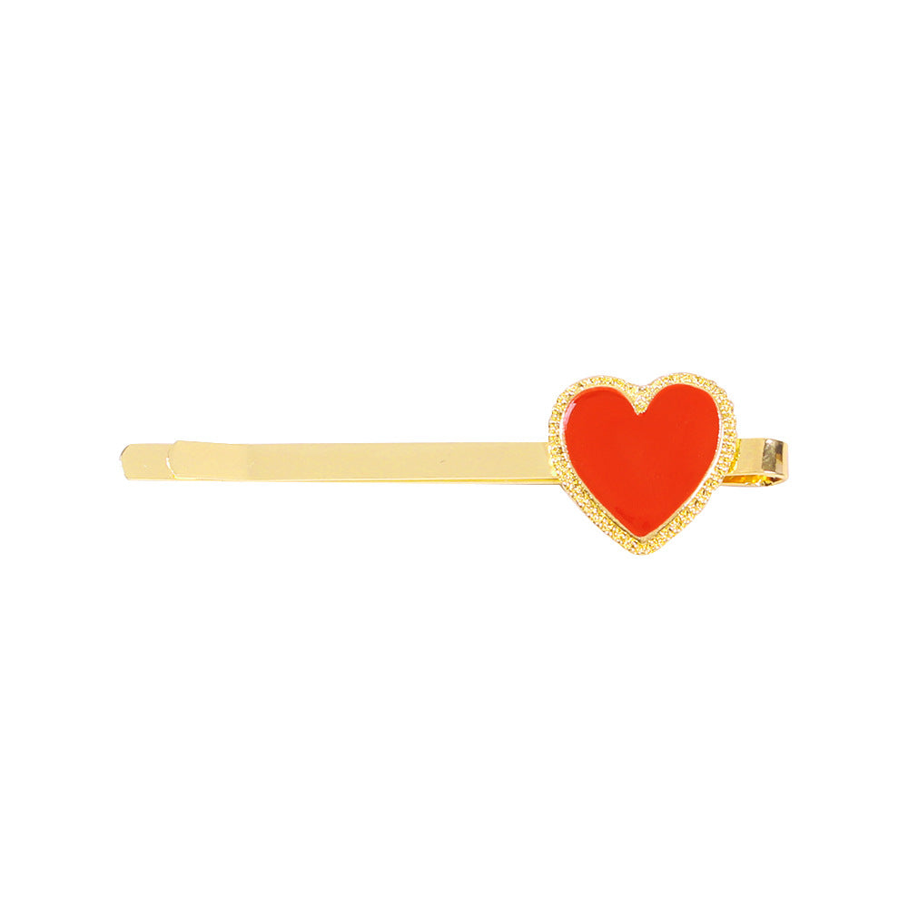 Fashion Hairpin Hair Accessory with Alloy Drop Oil Design for Women
