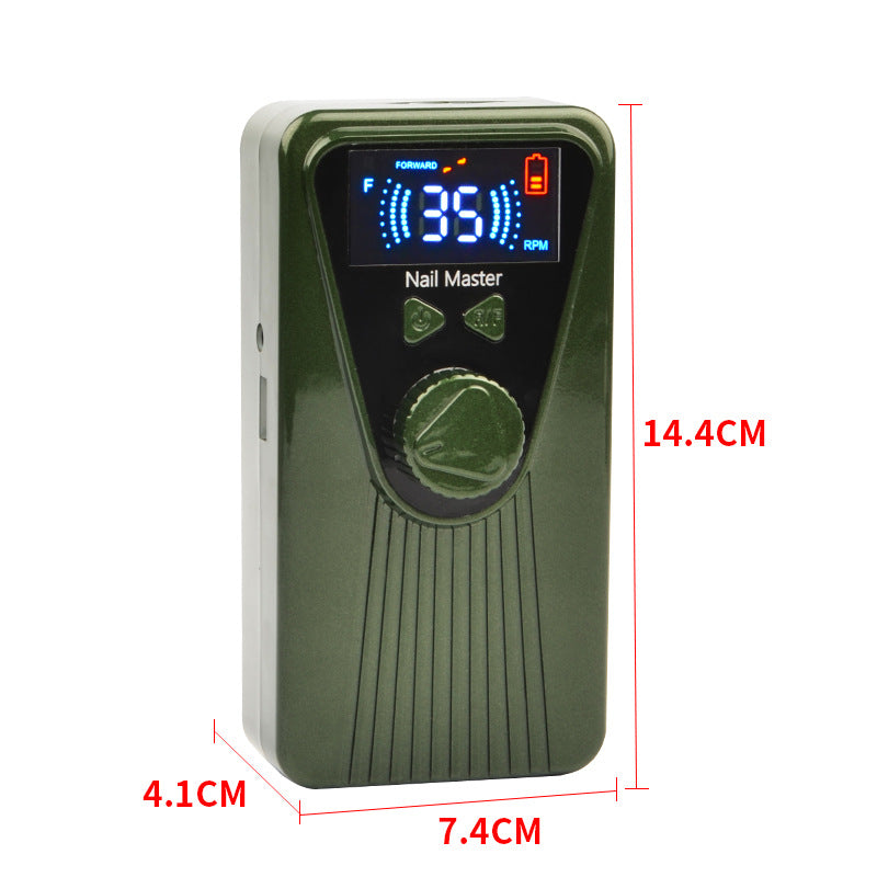 Rechargeable Electric Nail Polisher - 30W, 35000RPM, 4.5H Battery